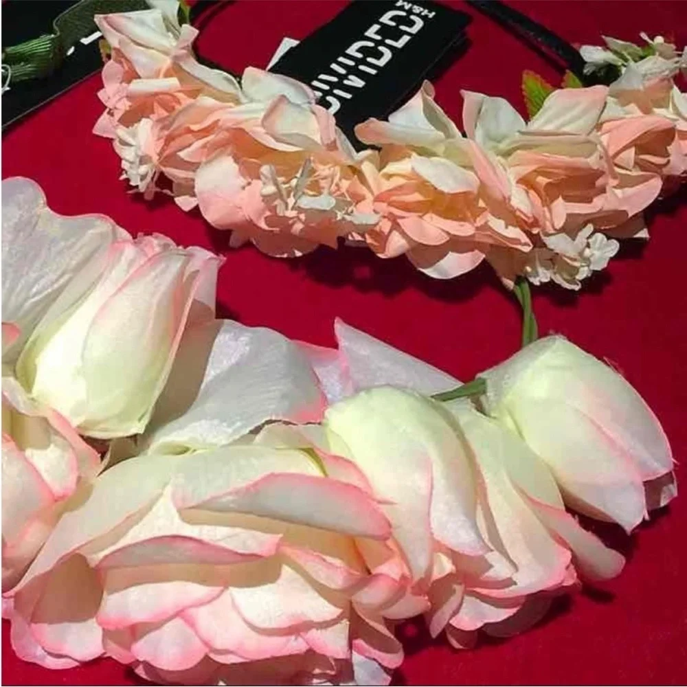 3 New H&M flower crown headband bundle floral crown festival